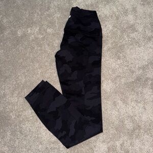 lululemon athletica Black Camo Wunder Under Leggings